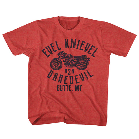 Evel Knievel Usa Dare Devil Youth T-Shirt