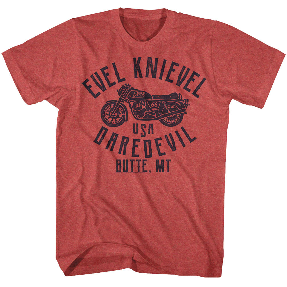 Evel Knievel Usa Dare Devil Men'S T-Shirt
