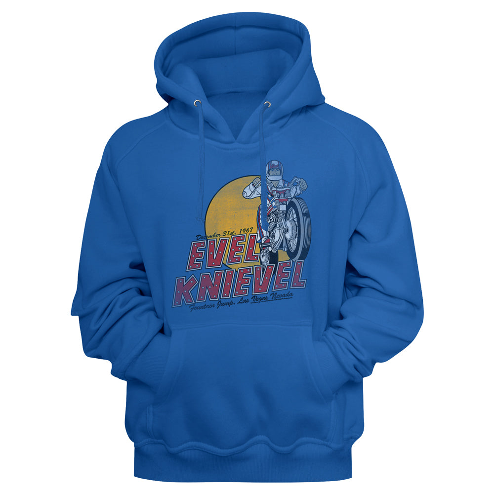 Evel Knievel Logo 2 Men'S Sweat-Shirt W/Hood