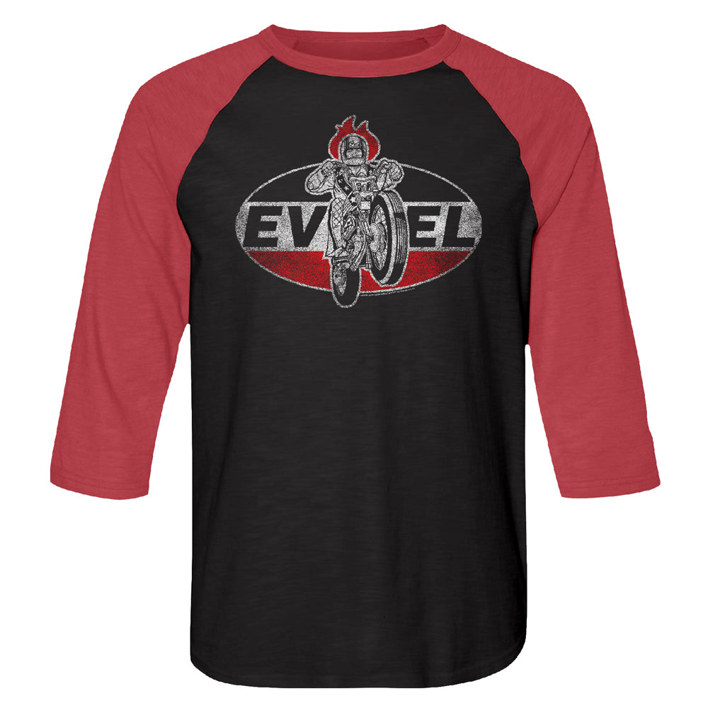 Evel Knievel Evel Badge Men'S Raglan