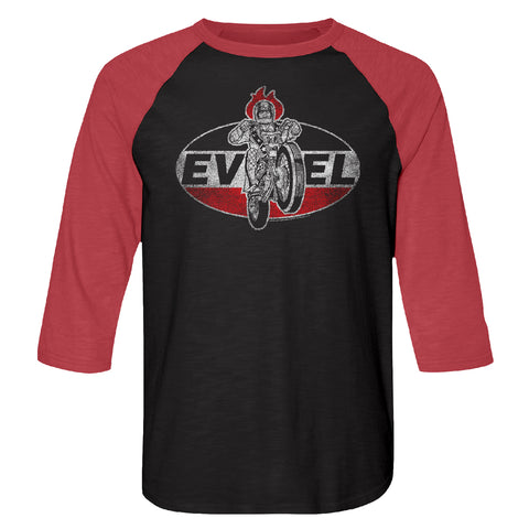 Evel Knievel Evel Badge Men'S Raglan
