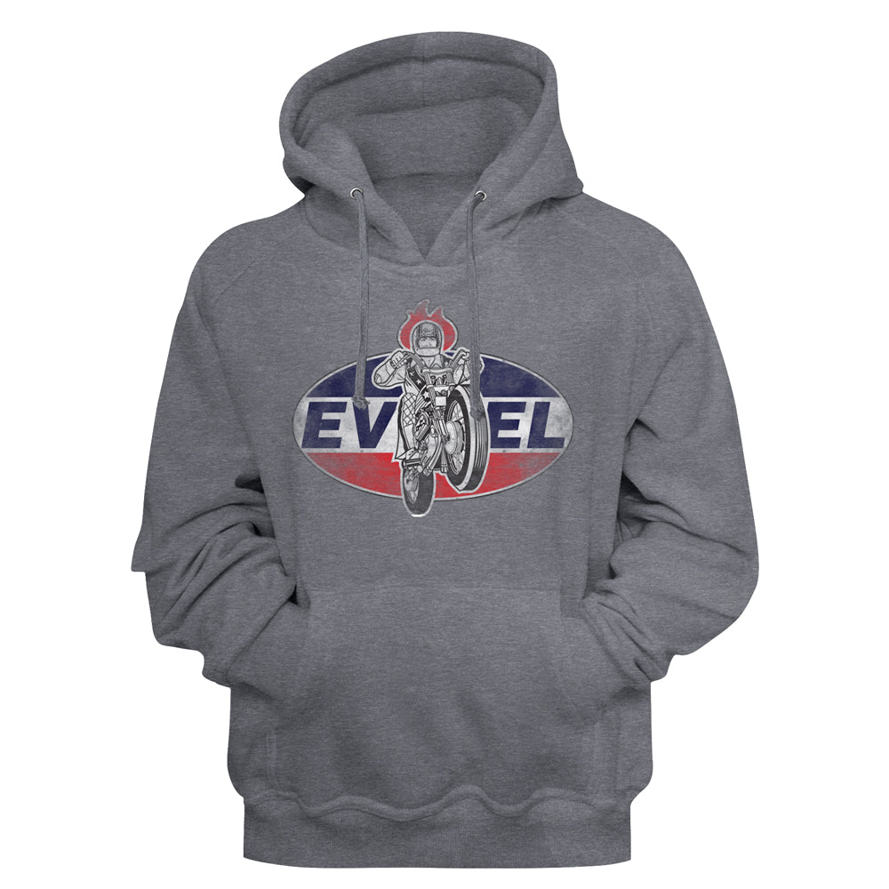 Evel Knievel Logo 2 Men'S Sweat-Shirt W/Hood