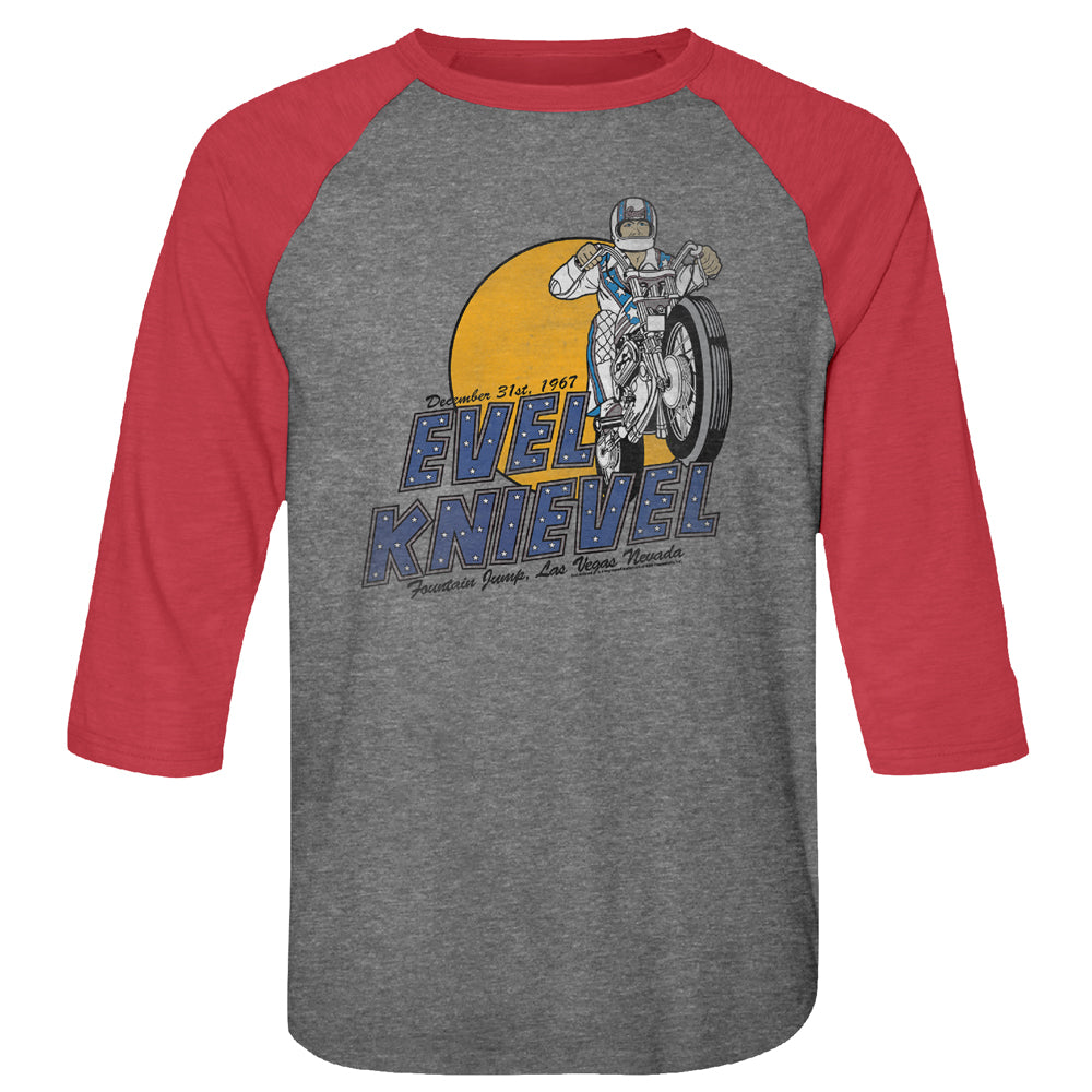Evel Knievel Danger Zone Men'S Raglan
