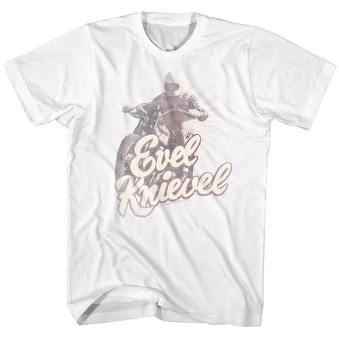 Evel Knievel Faded Men'S T-Shirt