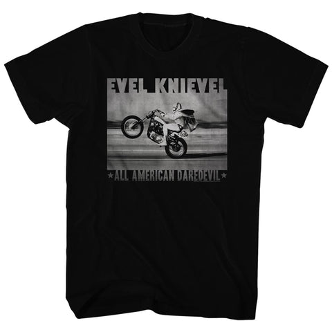 Evel Knievel Fade Daredevil Men'S T-Shirt