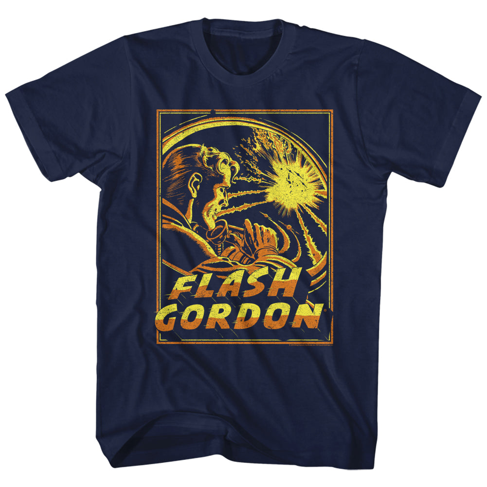 Flash Gordon Space Explosion Men'S T-Shirt