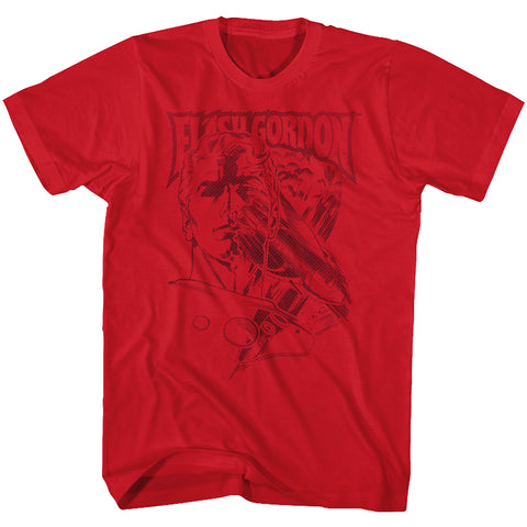 Flash Gordon Print Men'S T-Shirt