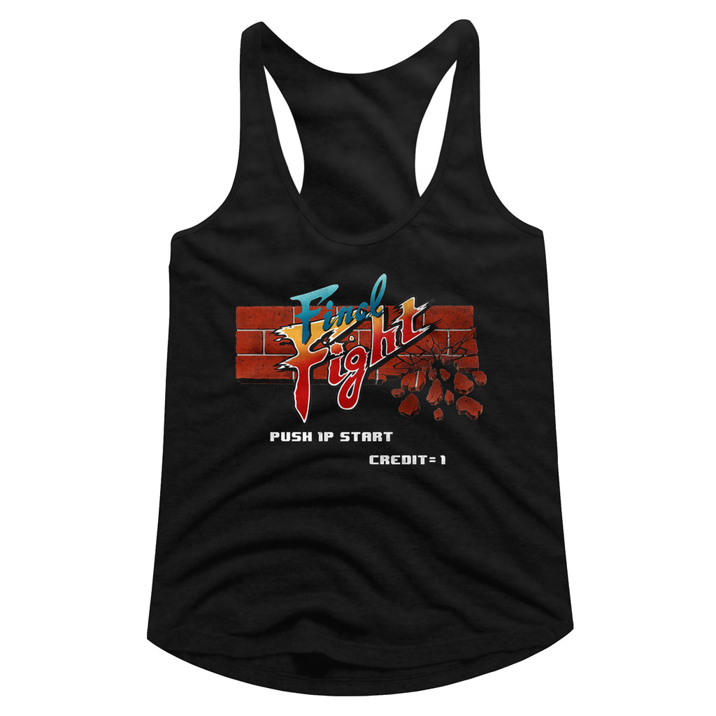 Final Fight Arcade Women's Racerback