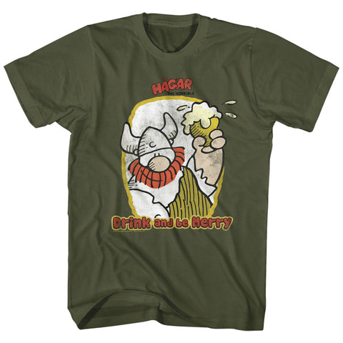 Hagar The Horrible Drink And Be Merry Men'S T-Shirt