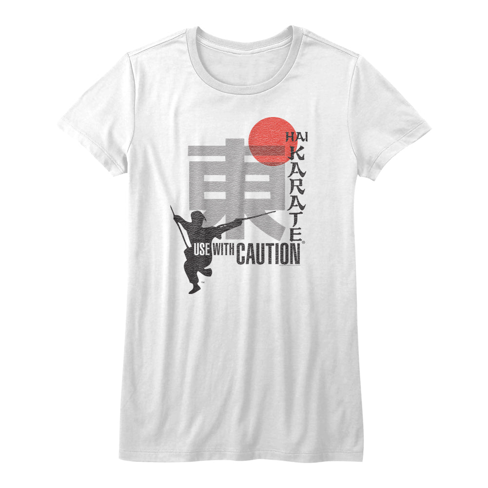 Hai Karate Use With Caution Ladies T-Shirt