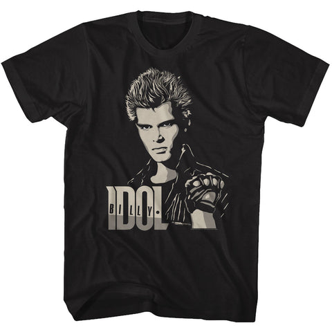 Billy Idol 2 Tone Billy Adult T-Shirt