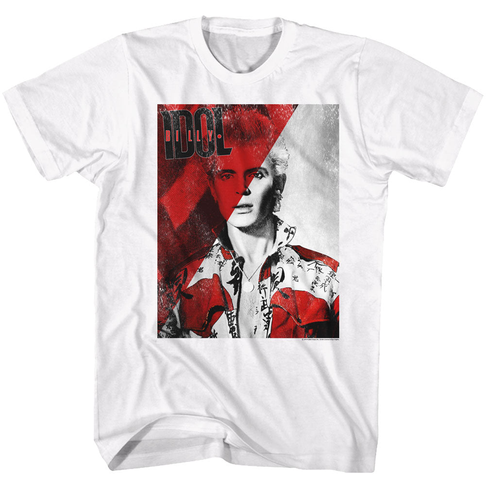 Billy Idol Red All Over Adult T-Shirt