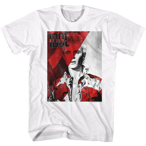 Billy Idol Red All Over Adult T-Shirt