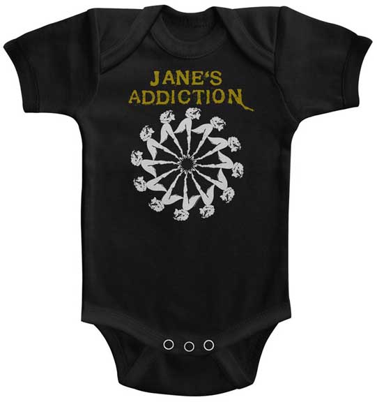 Janes Addiction Ladywheel Baby Bodysuit