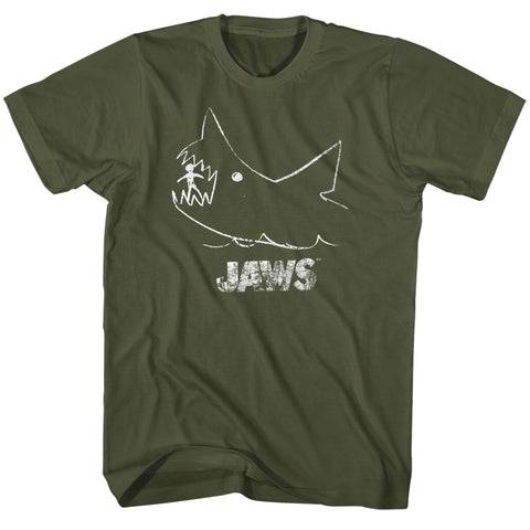 Jaws Chalkboard Men's T-Shirt