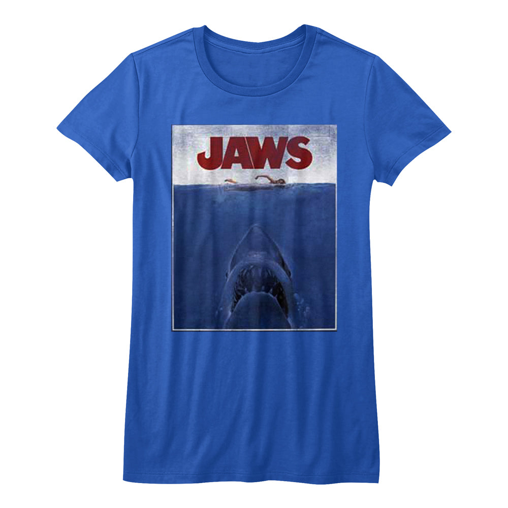 Jaws Movie Poster Juniors T-Shirt