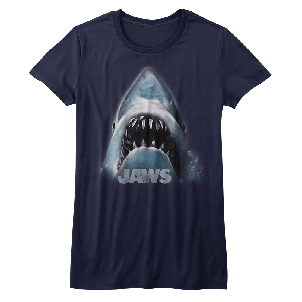Jaws Shark Face Juniors T-Shirt