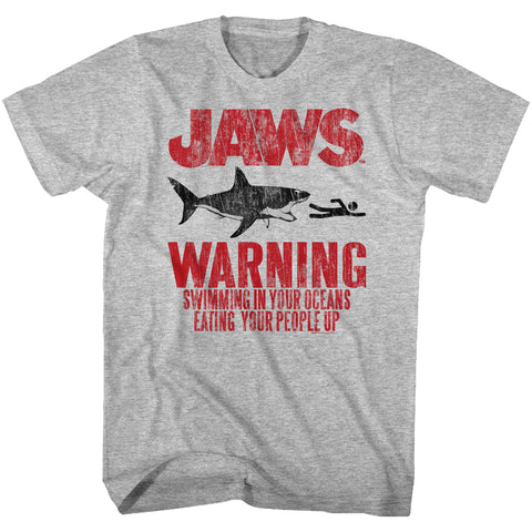 Jaws Warning Men's T-Shirt