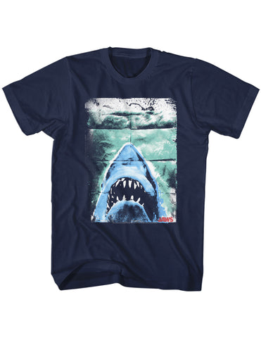 Jaws Folded Poster Men's T-Shirt
