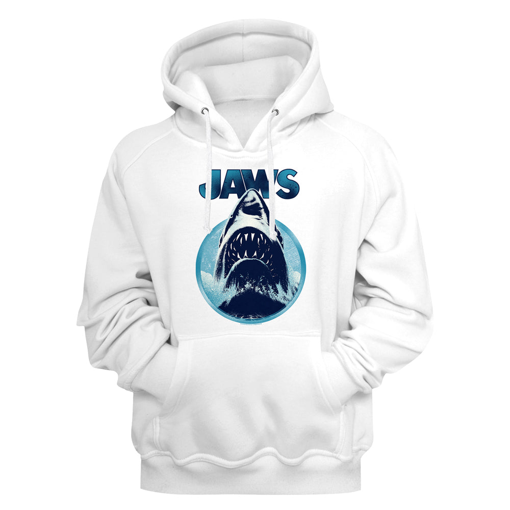 Jaws Jaw Blue Circle Men's Sweatshirt With Hood