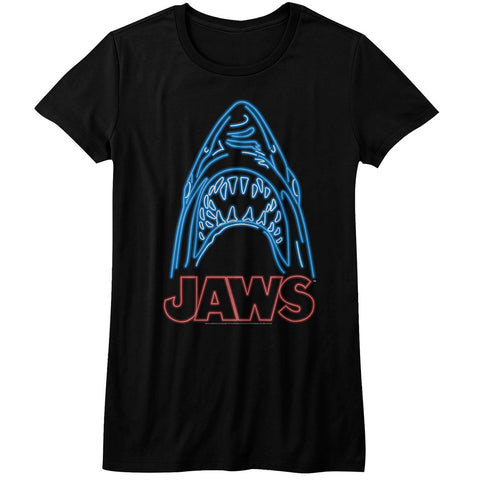 Jaws Neon Ladies T-Shirt