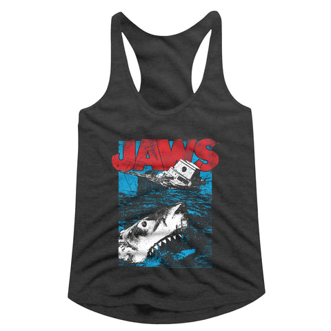 Jaws Great White Ladies Racerback