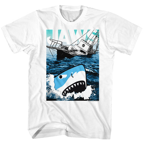 Jaws Cartoon Sharko Men's T-Shirt