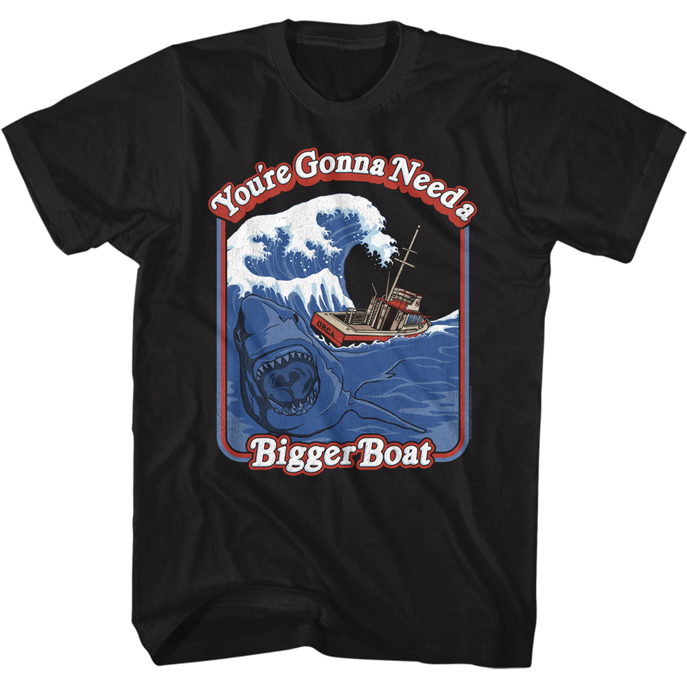 Jaws Storybook Bigger Boat Men's T-Shirt
