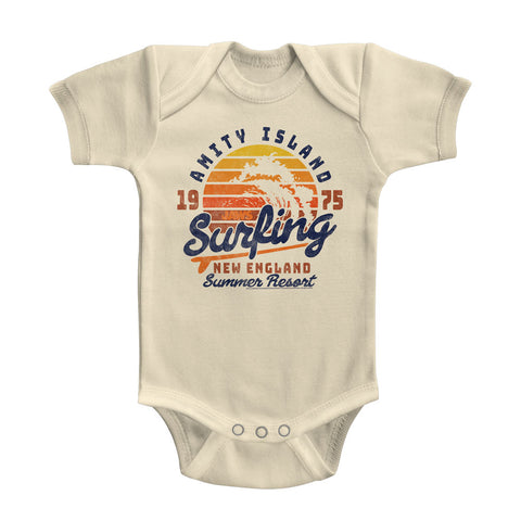 Jaws Amity Surfing Baby Bodysuit