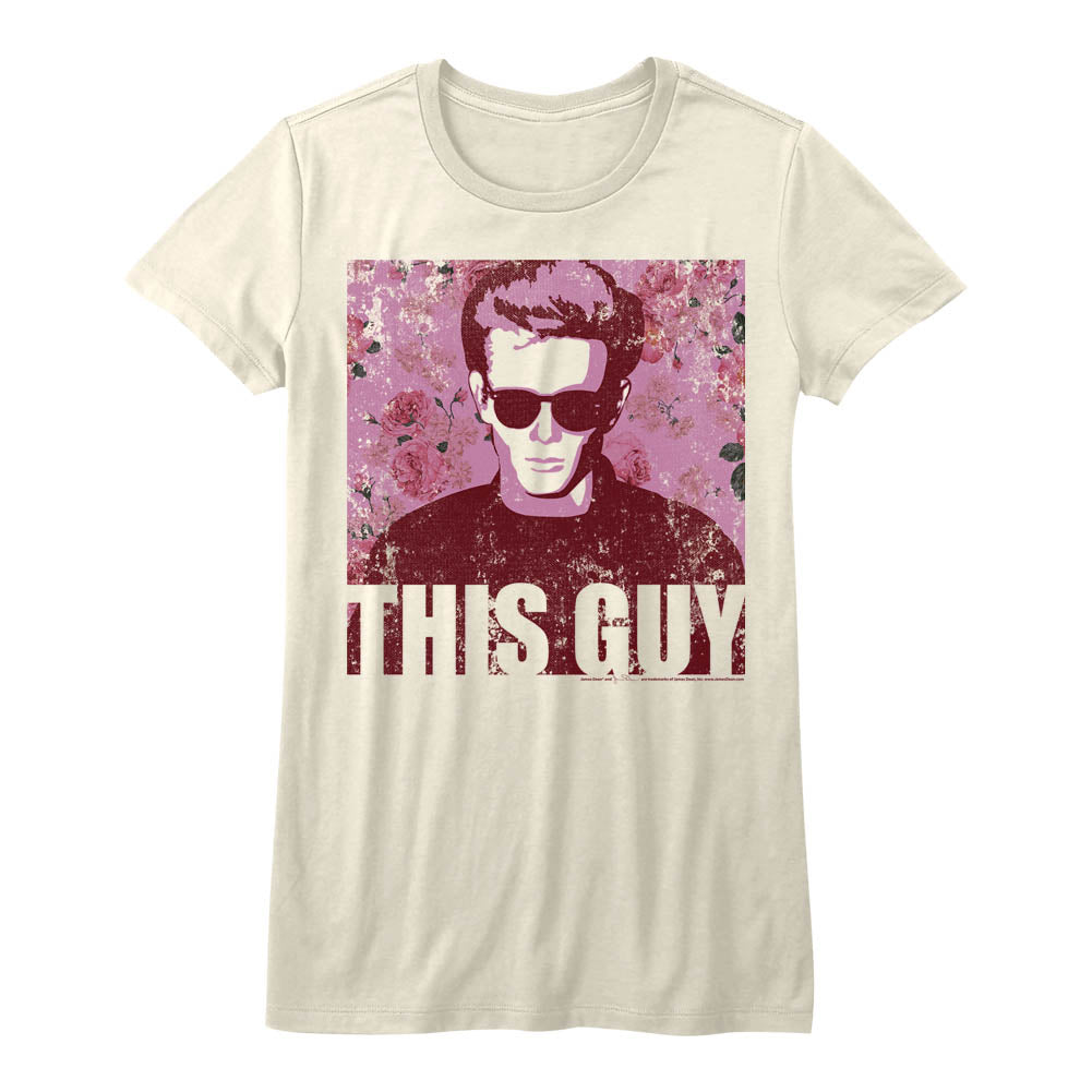 James Dean Flowery Dean Ladies T-Shirt