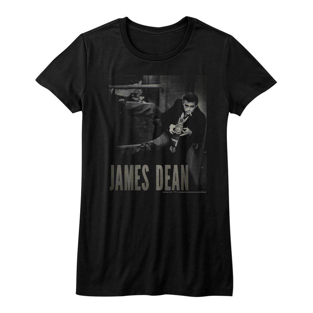 James Dean Camera Ladies T-Shirt