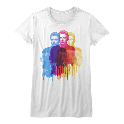 James Dean Color Ghost Ladies T-Shirt