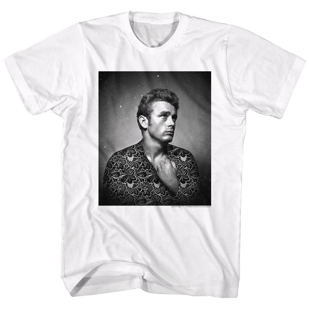 James Dean Flower Print Men'S T-Shirt