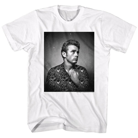 James Dean Flower Print Men'S T-Shirt