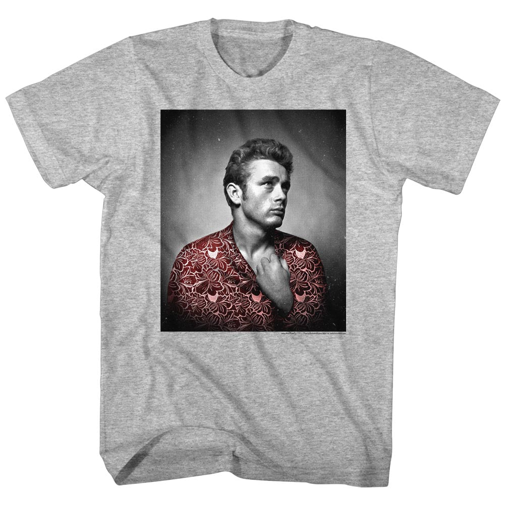 James Dean Red Flower Print Men'S T-Shirt