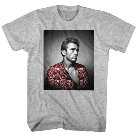 James Dean Red Flower Print Men'S T-Shirt