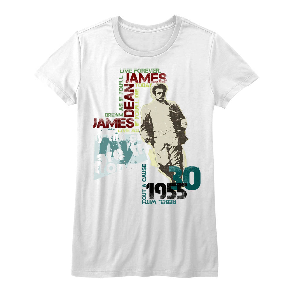 James Dean Dean Typography Ladies T-Shirt