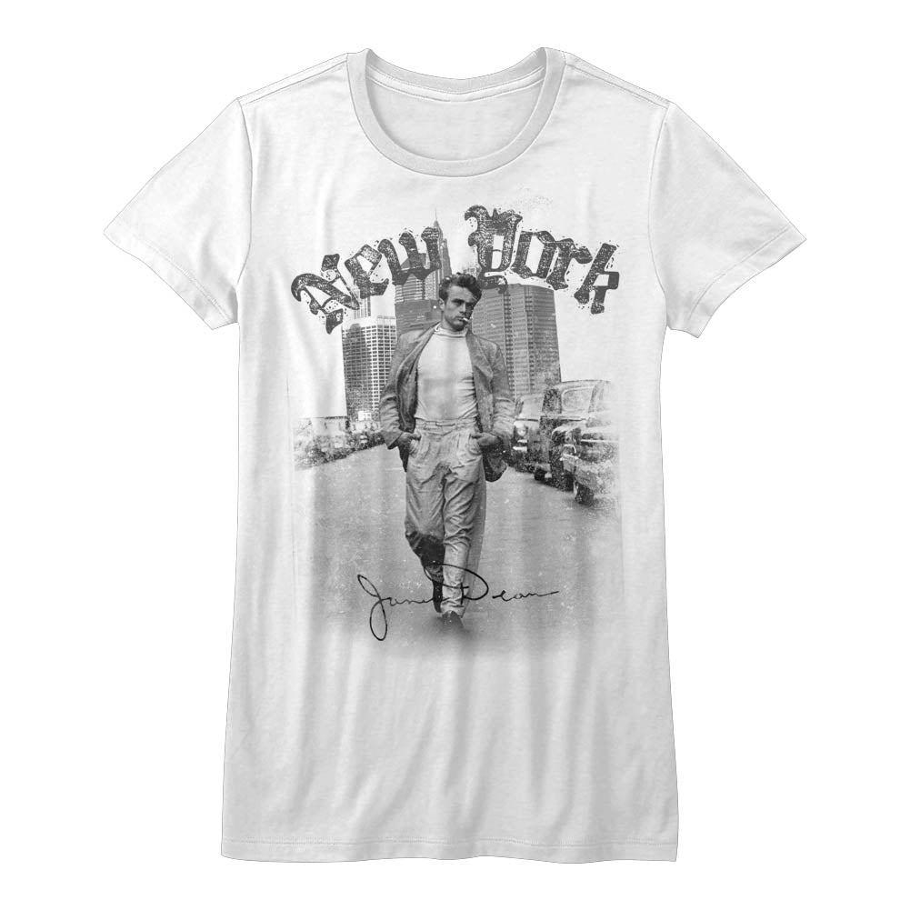 James Dean New York Walking Ladies T-Shirt