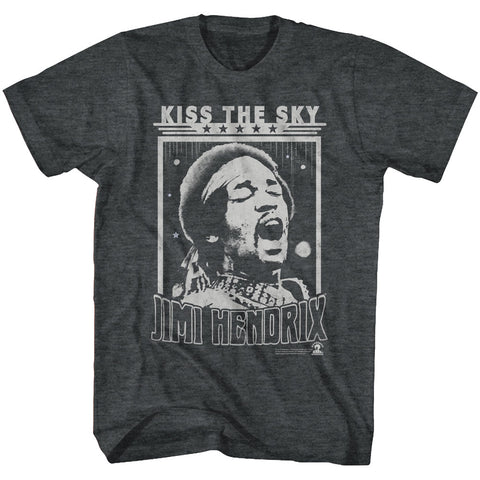 Jimi Hendrix Kiss The Sjy Adult T-Shirt