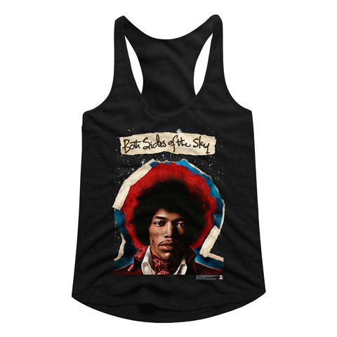 Jimi Hendrix Both Sides Ladies Racerback