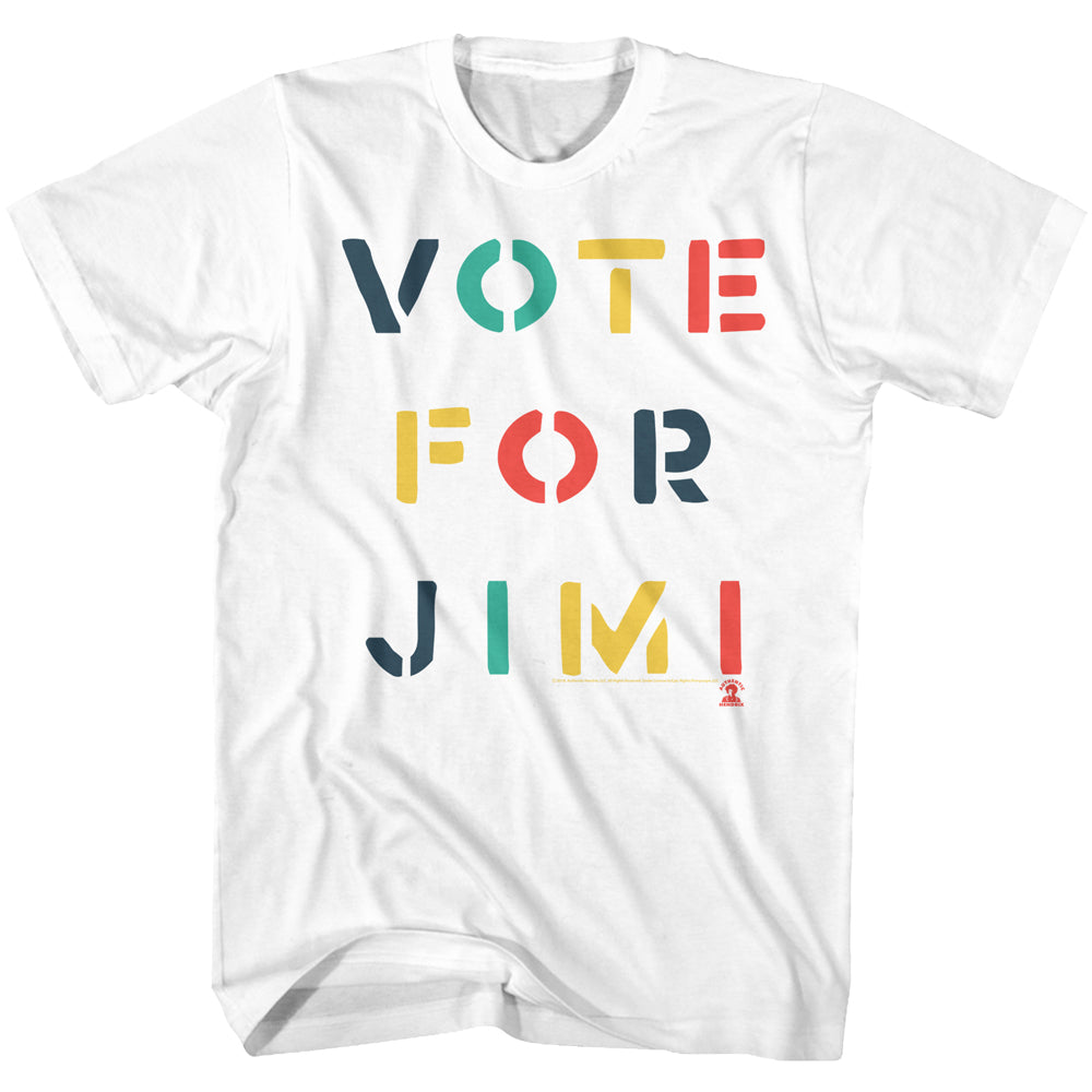 Jimi Hendrix Vote Adult T-Shirt
