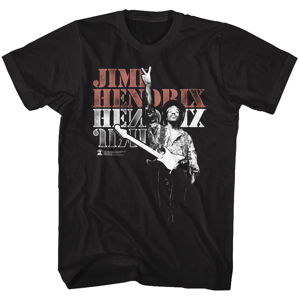 Jimi Hendrix Peace Adult T-Shirt