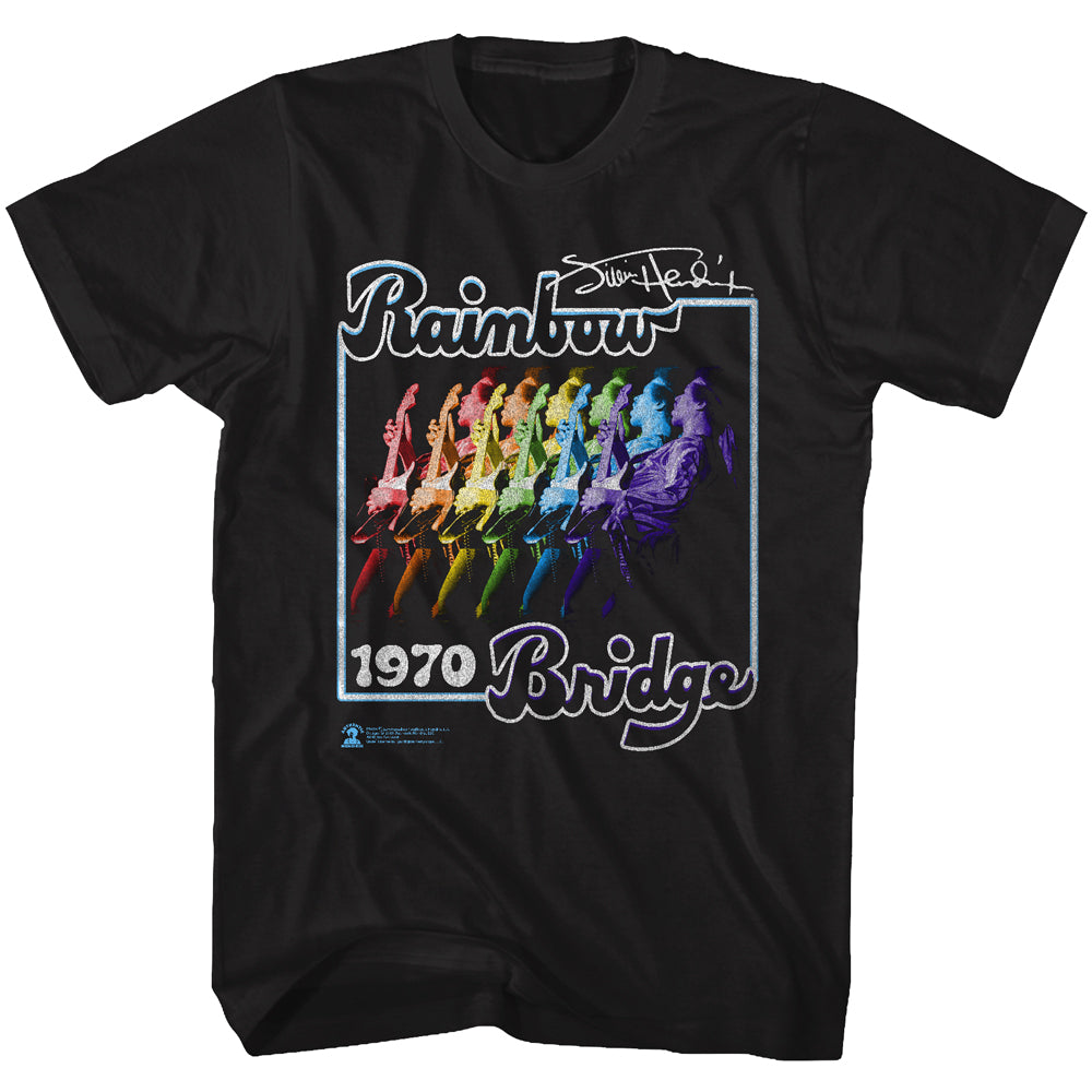 Jimi Hendrix Rainbow Bridge Adult T-Shirt