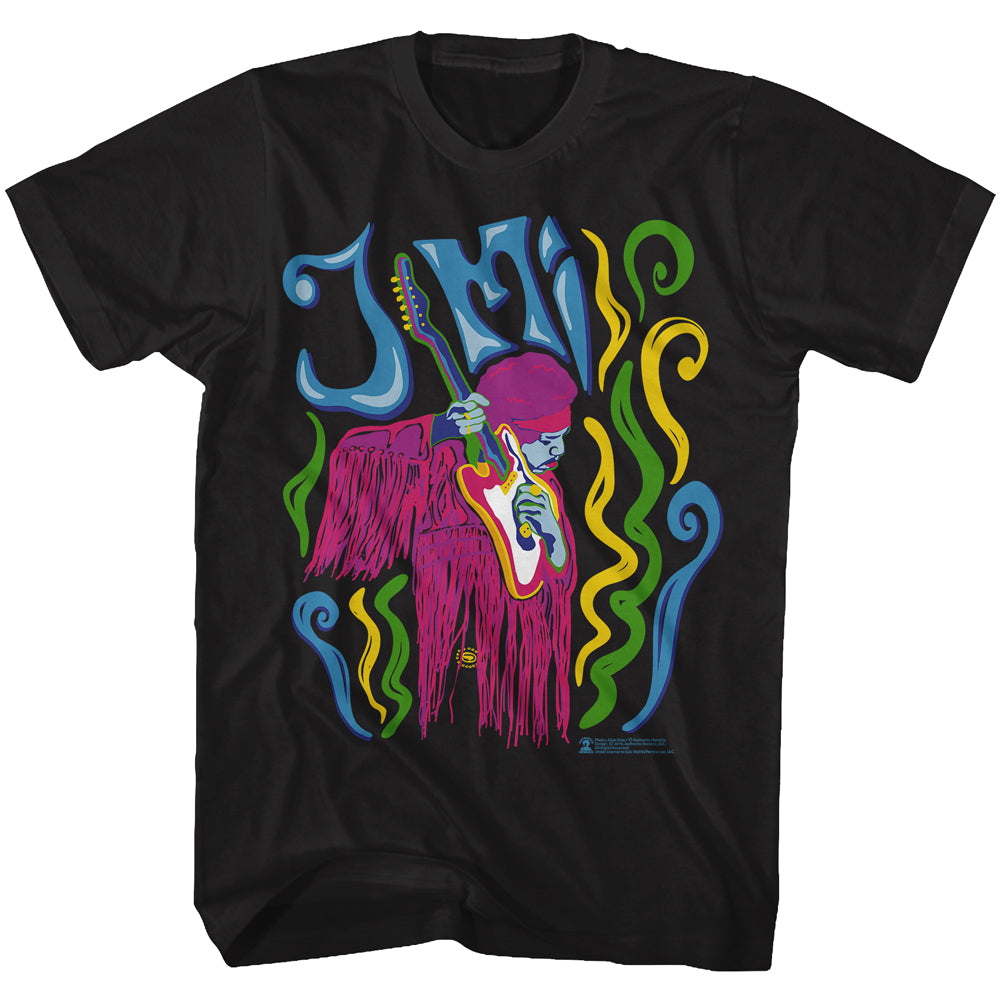 Jimi Hendrix Psychadelic Adult T-Shirt