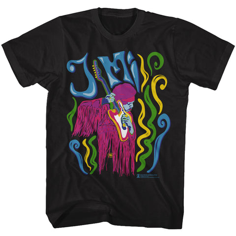 Jimi Hendrix Psychadelic Adult T-Shirt