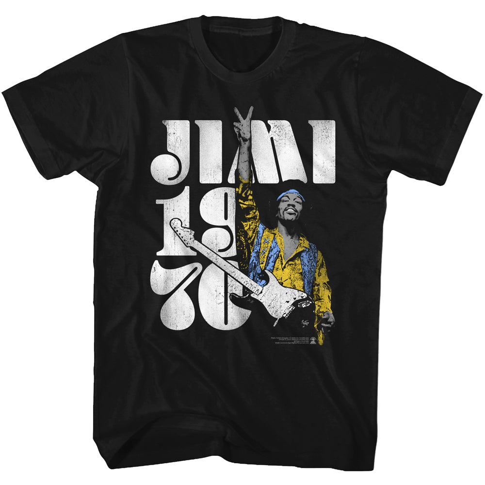 Jimi Hendrix Peace Jimi Adult T-Shirt