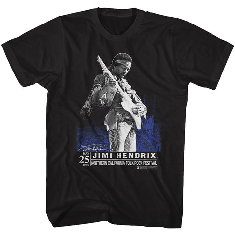 Jimi Hendrix Northern Cali Adult T-Shirt