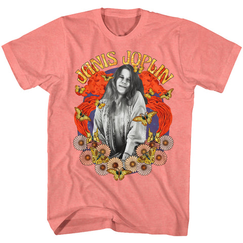 Janis Joplin Collage Adult T-Shirt