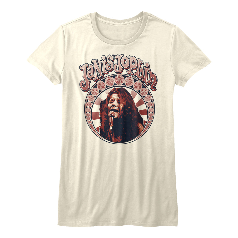 Janis Joplin Nouveau Circle Juniors T-Shirt