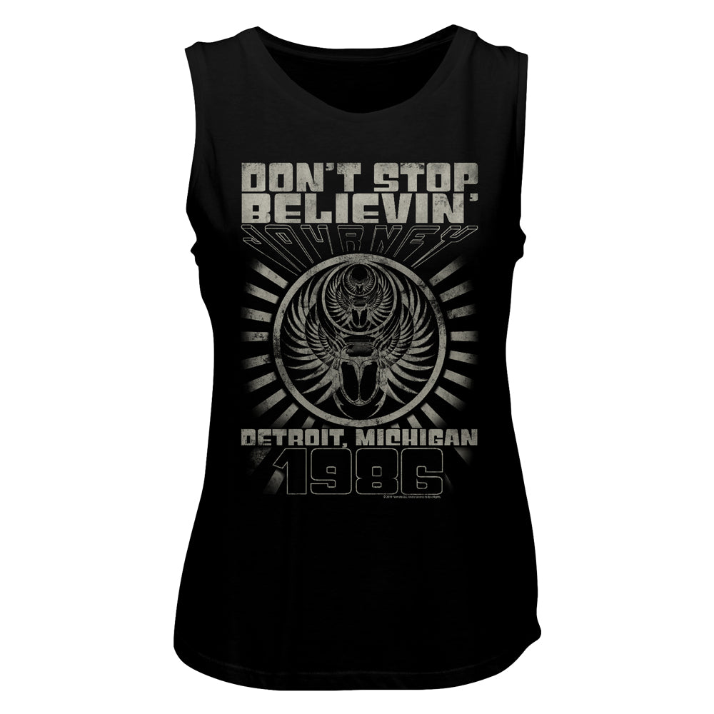 Journey Detroit '86 Ladies Tank